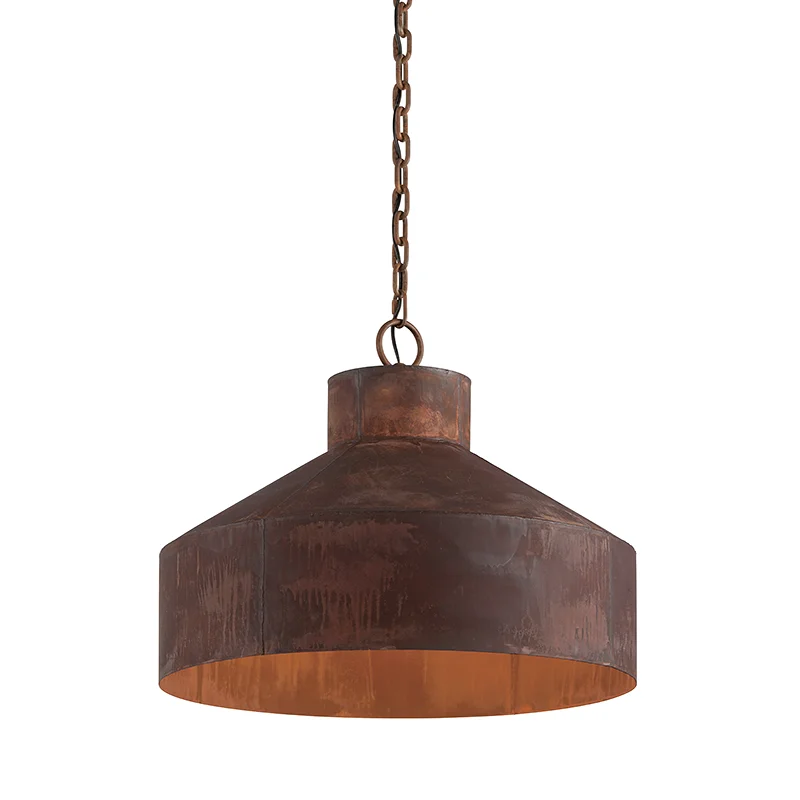 Mediterranean - Style Ceiling Lights with Terra - Cotta and Ceramic DetailsRISE & SHINE 4LT PENDANT MEDIUM