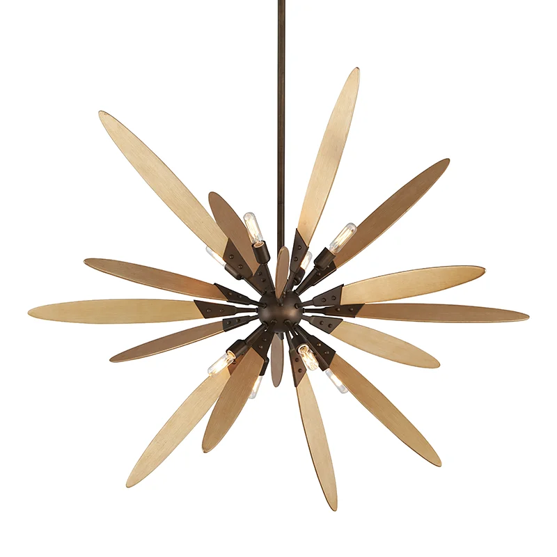 Contemporary Ceiling Lights with Unique, Abstract ShapesDRAGONFLY 8LT PENDANT SMALL