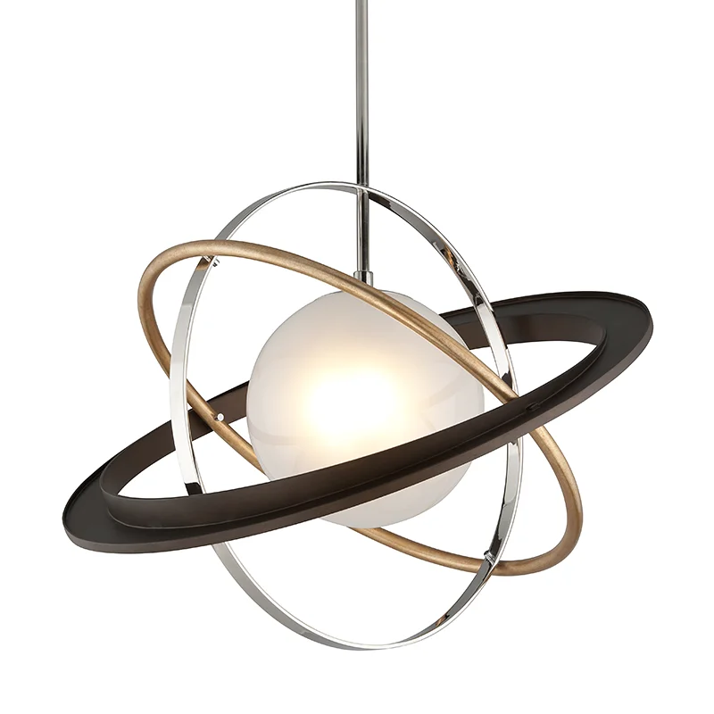 Metal Ceiling Lights in Brass, Copper, Stainless Steel, and IronAPOGEE 1LT PENDANT LARGE