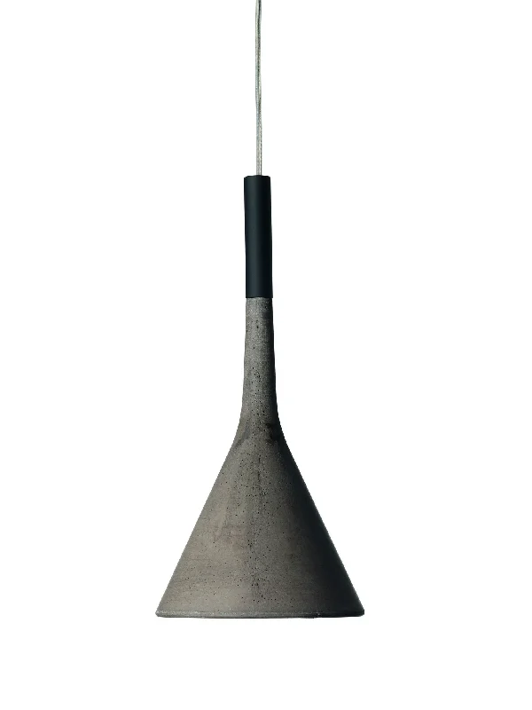 Rustic Ceiling Lights with Reclaimed Wood and Distressed FinishesFoscarini Aplomb Pendant in Cement Grey