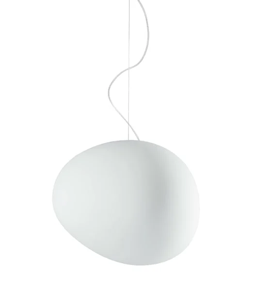 African - Inspired Ceiling Lights with Tribal Patterns and Natural MaterialsFoscarini Gregg Suspension In White Large - ID 9972