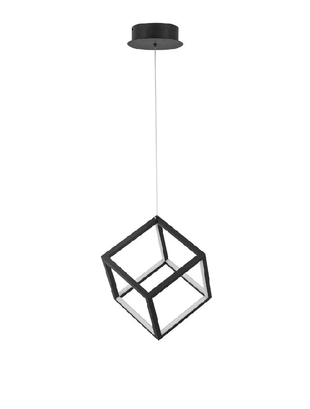 Art Nouveau Ceiling Lights with Organic, Flowing ShapesGAB Sandy Black Aluminium & Silicone Cube Pendant - ID 10185