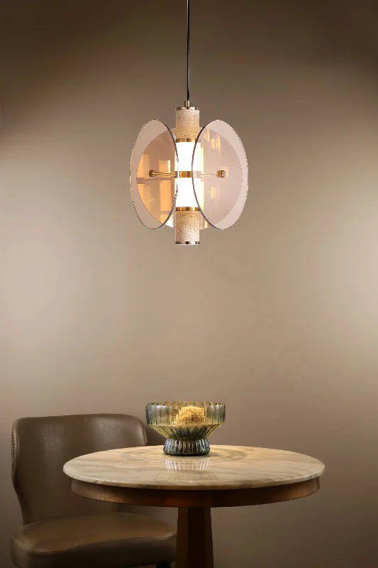 Metal Ceiling Lights in Brass, Copper, Stainless Steel, and IronGilded Elegance Pendant