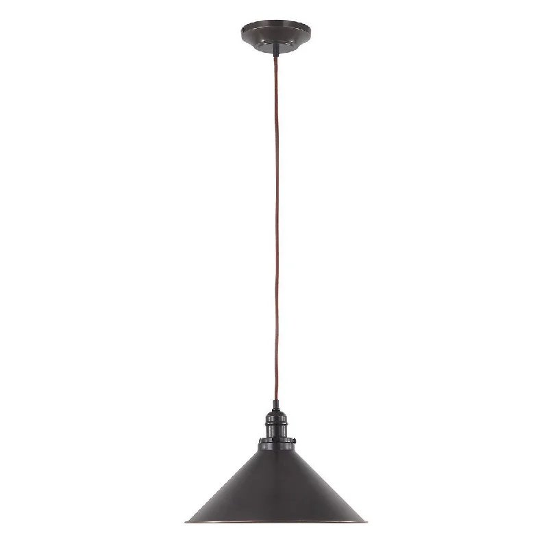 Glass Ceiling Lights with Frosted, Colored, or Etched GlassGrenoble Single Old Bronze Pendant - ID 5914