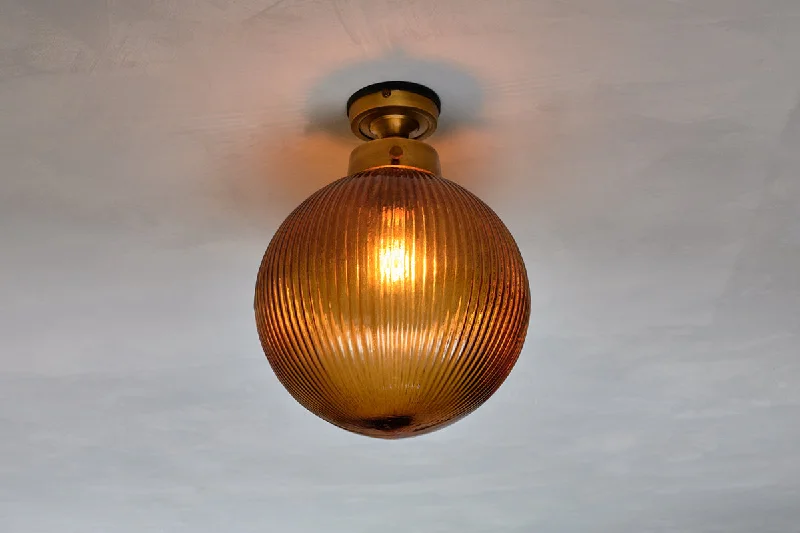 Indian - Themed Ceiling Lights with Intricate Filigree and Mirror WorkKonnie Bathroom Ceiling Light - Amber