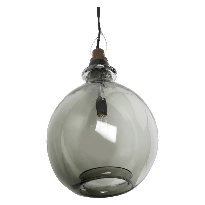 Crystal Ceiling Lights with High - Quality Swarovski CrystalsGlass Jug Pendant Smoke