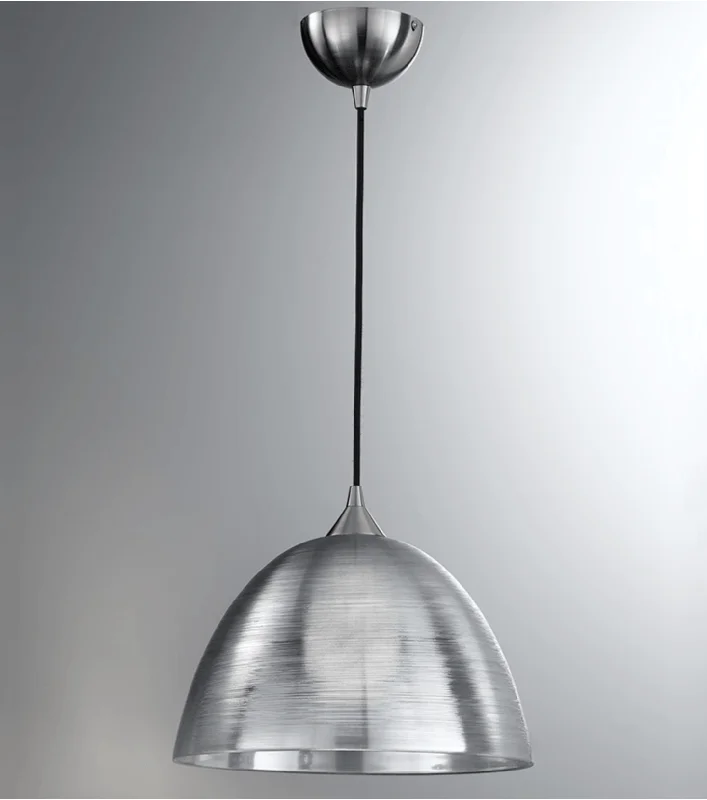 Contemporary Ceiling Lights with Unique, Abstract ShapesGolspie Medium Spun Glass Silver Pendant - ID 4819