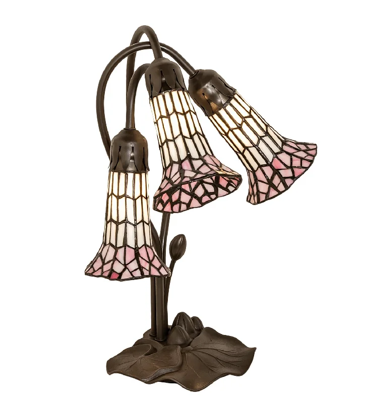 victorian style table lamps with ornate details for traditional homesThree Light Table Lamp