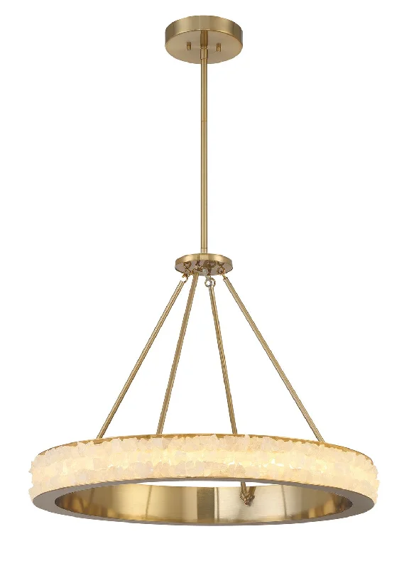 Art Deco Ceiling Lights with Geometric Patterns and Metallic FinishesDivinely LED Chandelier