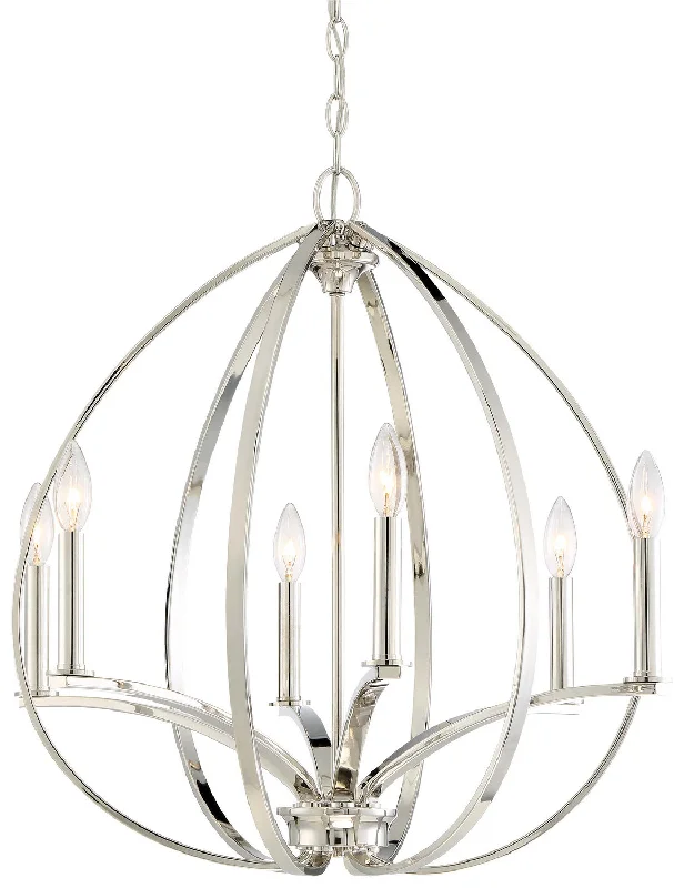 Scandinavian Style Ceiling Lights with Light Wood AccentsTilbury Chandelier