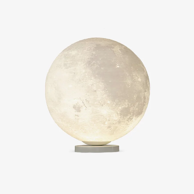 glass table lamps with a frosted surface for soft light diffusionMoon Table Lamp