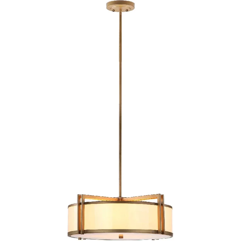 Modern Minimalist Ceiling Lights for Contemporary InteriorsOren Antique Gold Drum Adjustable Pendant Light