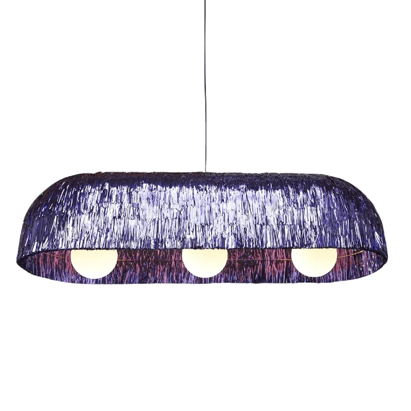 African - Inspired Ceiling Lights with Tribal Patterns and Natural MaterialsPendent Baile