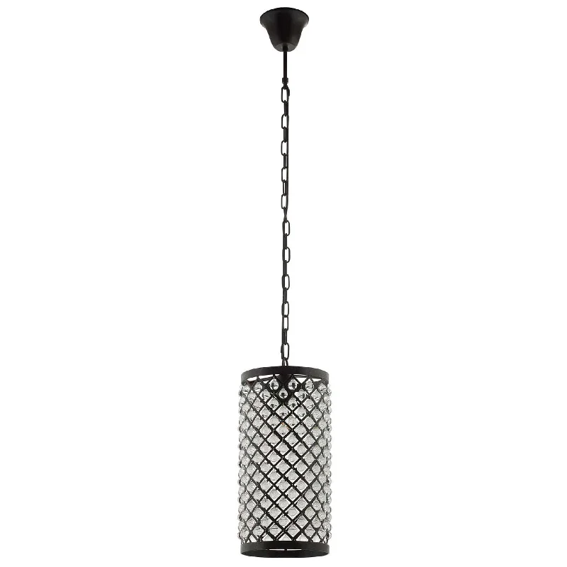 Retro Ceiling Lights Inspired by the 1950s and 1960s DesignRemington Glass and Metal Pendant Chandelier Black