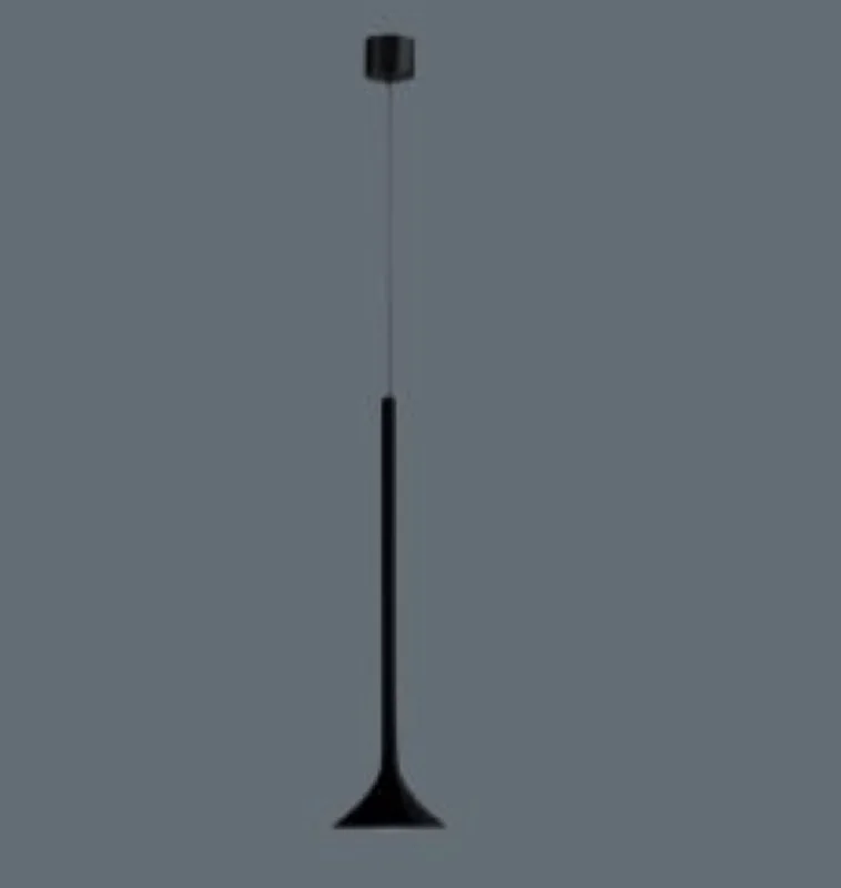 Mid - Century Modern Ceiling Lights with Simple, Sleek LinesHart Black Single Spot Pendant - ID 7574