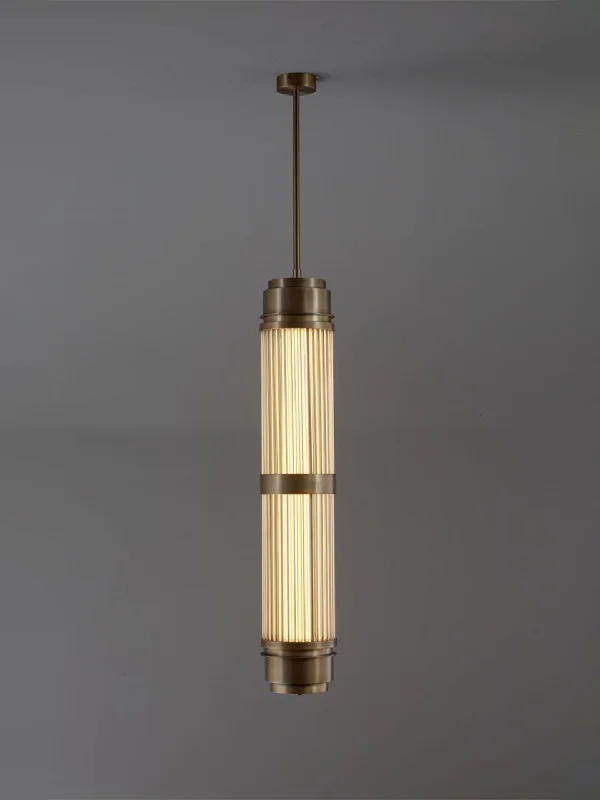 Art Deco Ceiling Lights with Geometric Patterns and Metallic FinishesTimeless Radiance Pendant