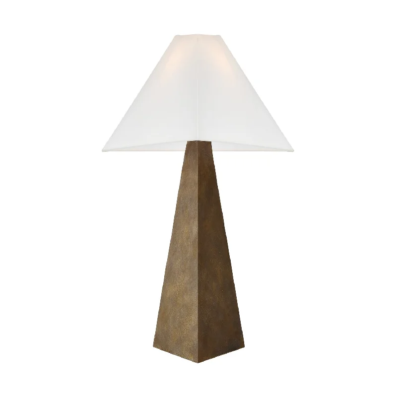 leather table lamps with a distressed texture for a rugged charmHerrero LED Table Lamp