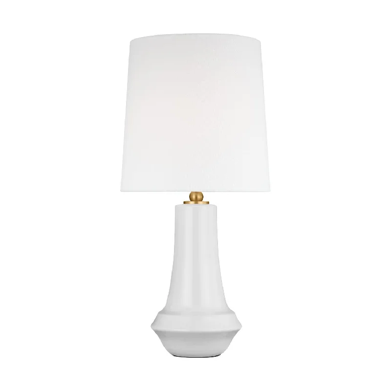 glass table lamps with a frosted surface for soft light diffusionJenna LED Table Lamp